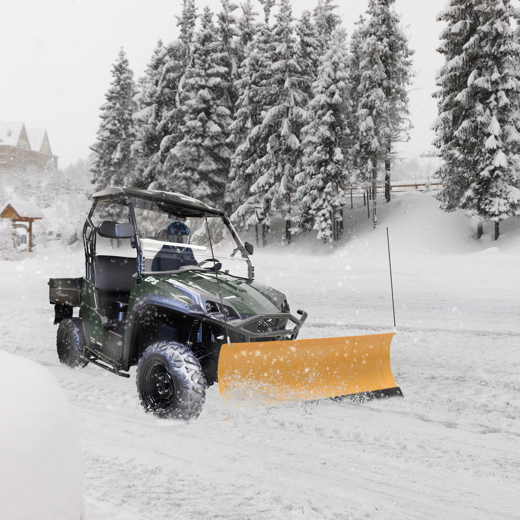 Massimo 60′′ Universal Snowplow Blade Attachment for UTV/ATV – Durable, Adjustable, Polaris-Compatible
