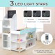 Wooden Kids Supermarket Playset with Cash Register and Shopping Cart