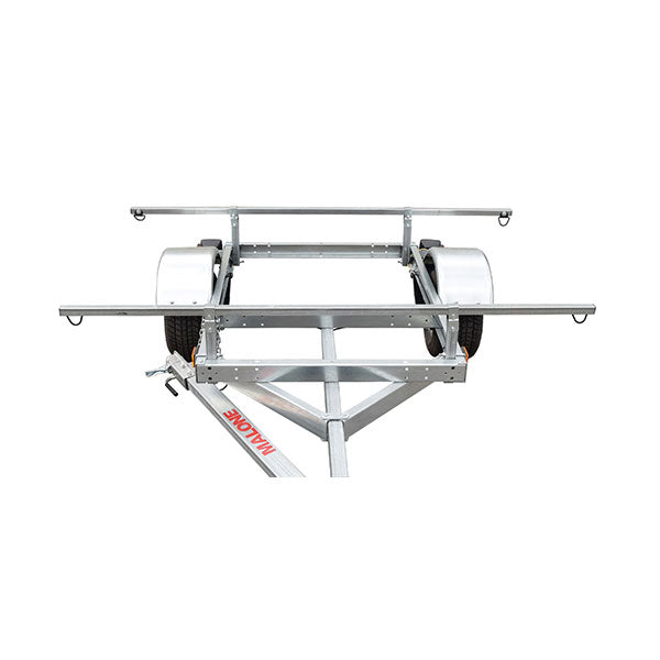 Malone LowMax 2 Kayak Trailer Package, 600 lb Capacity, Galvanized Steel, LED Lights, 70 MPH Rated Tires