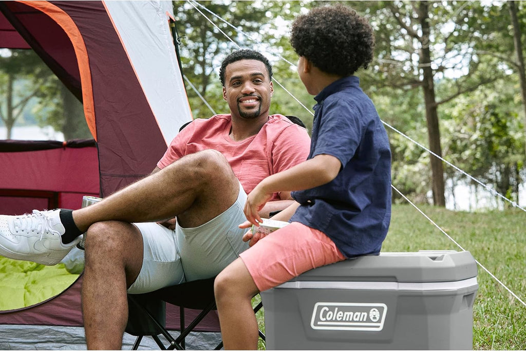 Coleman Classic Series Insulated Portable Wheeled Cooler, Leak-Resistant Outdoor Hard Cooler Keeps Ice up to 5 Days, 100-Quart