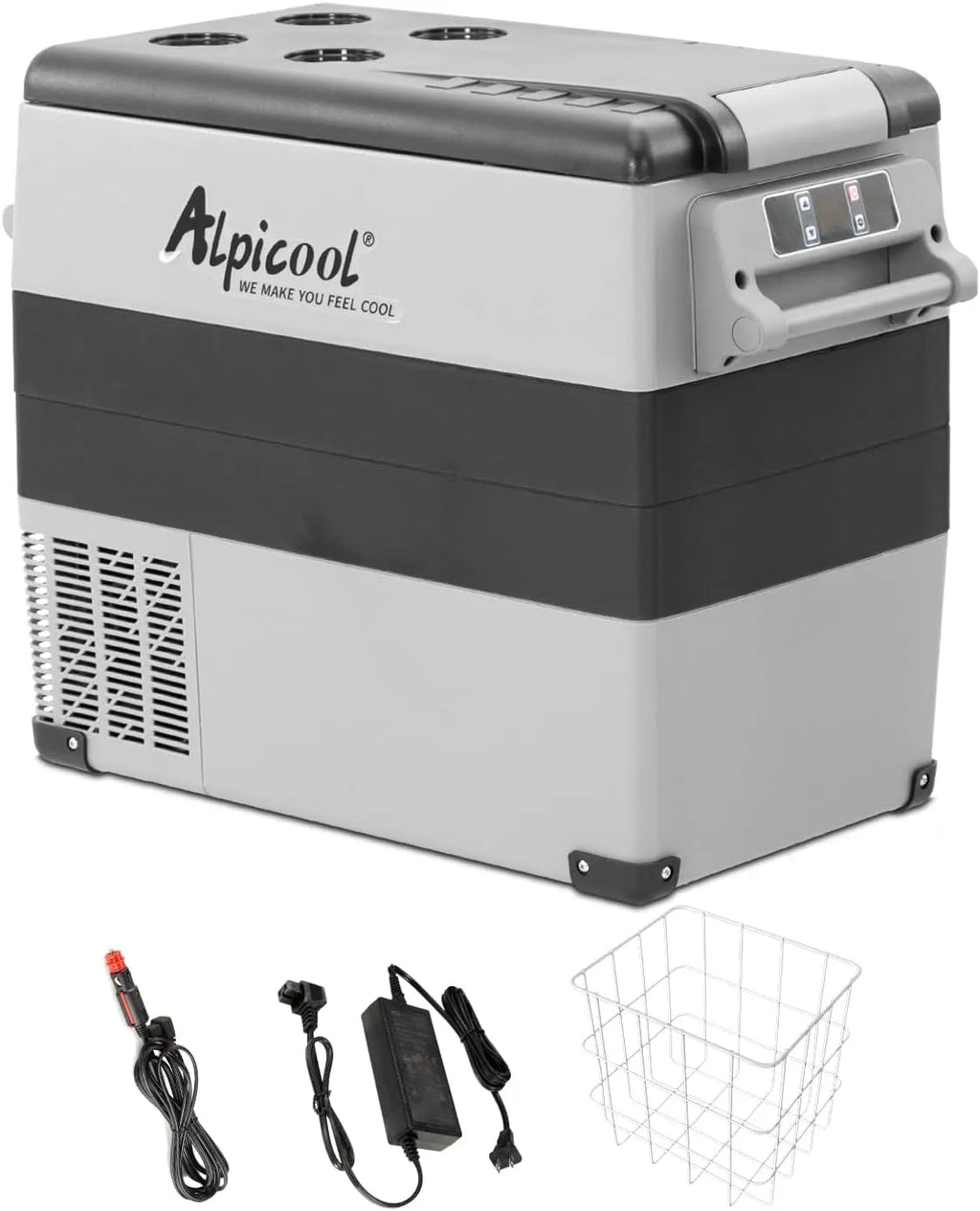 CF45 Portable Refrigerator 12 Volt Car Freezer 42 Quart Mini Fridge Freezer (-4��C~68��C) for Truck, RV, Vehicle, Travel, Outdoor -12/24V DC