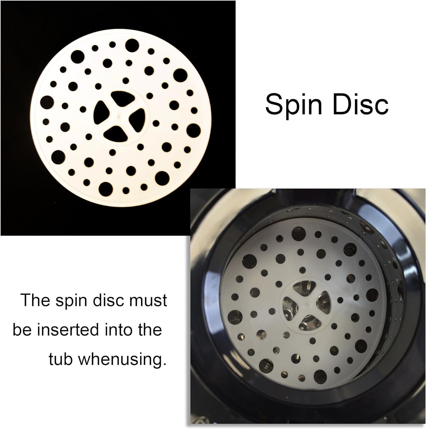 3200 rpm Portable Spin Dryer 110V/22lbs Stainless Steel