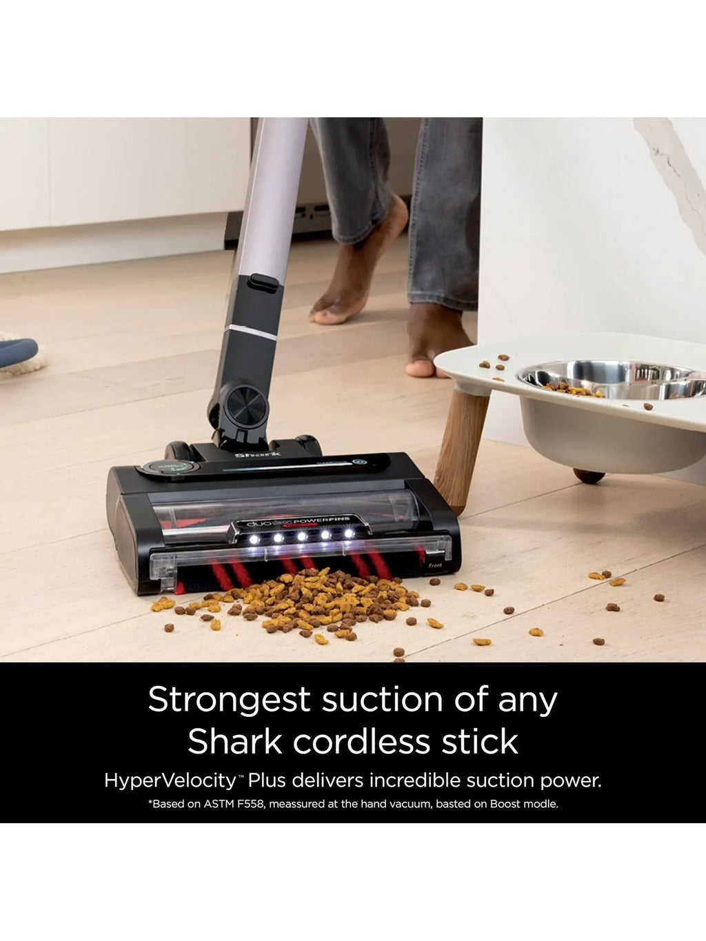 Shark Stratos Cordless Stick Vacuum, Clean Sense IQ, DuoClean PowerFins, 60 Min Runtime, HEPA, Ash Purple