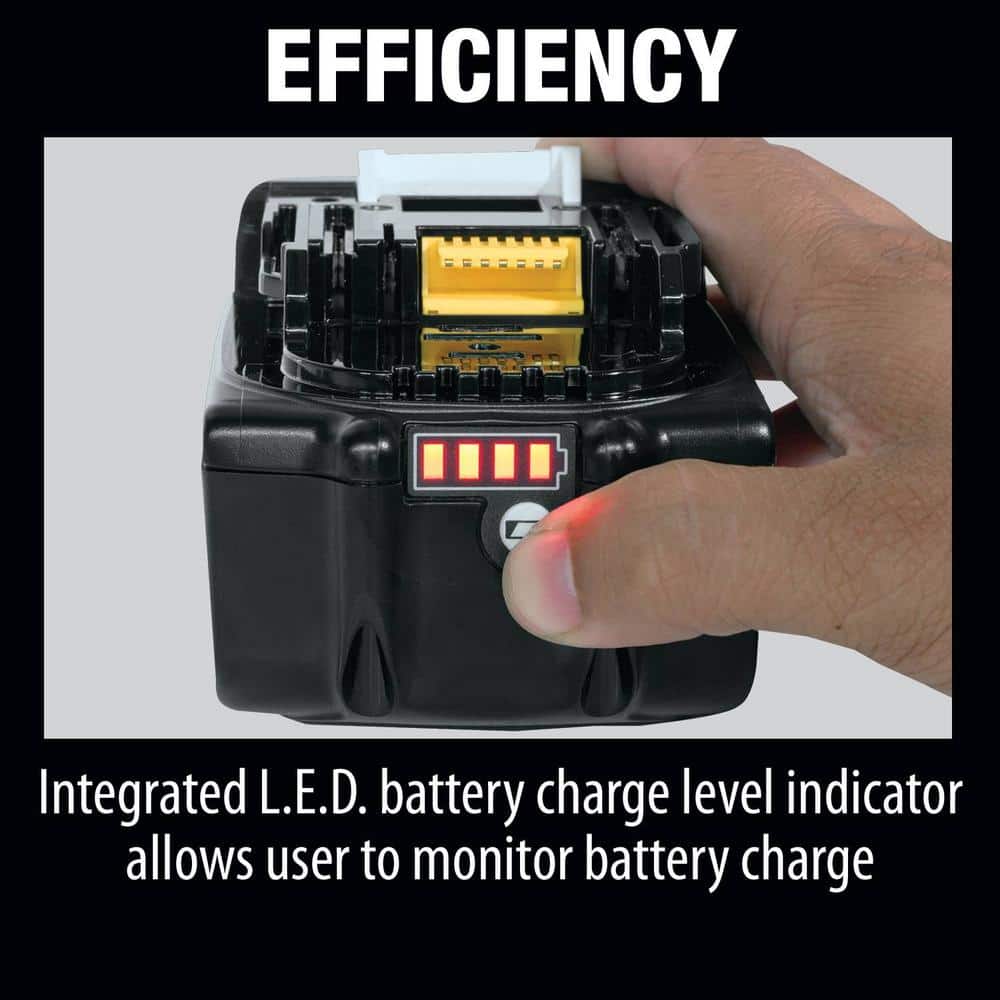 18-Volt LXT Battery and Rapid Optimum Charger Starter Pack (5.0Ah) with bonus 18V LXT Brushless Cut-Off/Angle Grinder BL1850BDC2XAG04