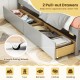 Twin Size Daybed with 2 Storage Drawers No Box Spring Needed