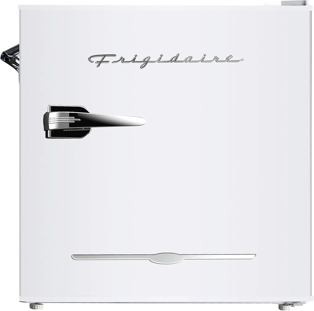 Frigidaire EFR176 Retro Compact Fridge with Chiller Mini Refrigerator with Built-in Bottle Opener for Office, Bedroom, Dorm Room or Cabin, 1.6 cu ft 16" D x 18" W x 18.5" H, Moonlight