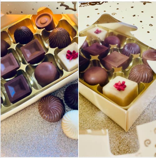 Box of Chocolates with 12 Handcrafted delicious delights