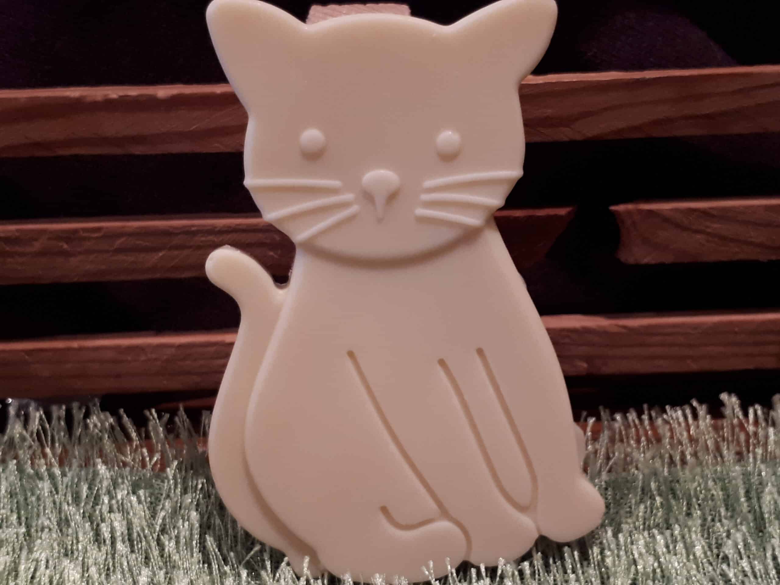 Large White Chocolate Cat