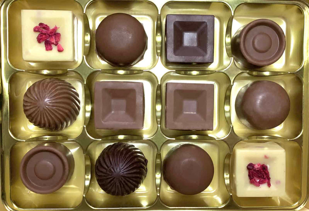 Box of Chocolates with 12 Handcrafted delicious delights
