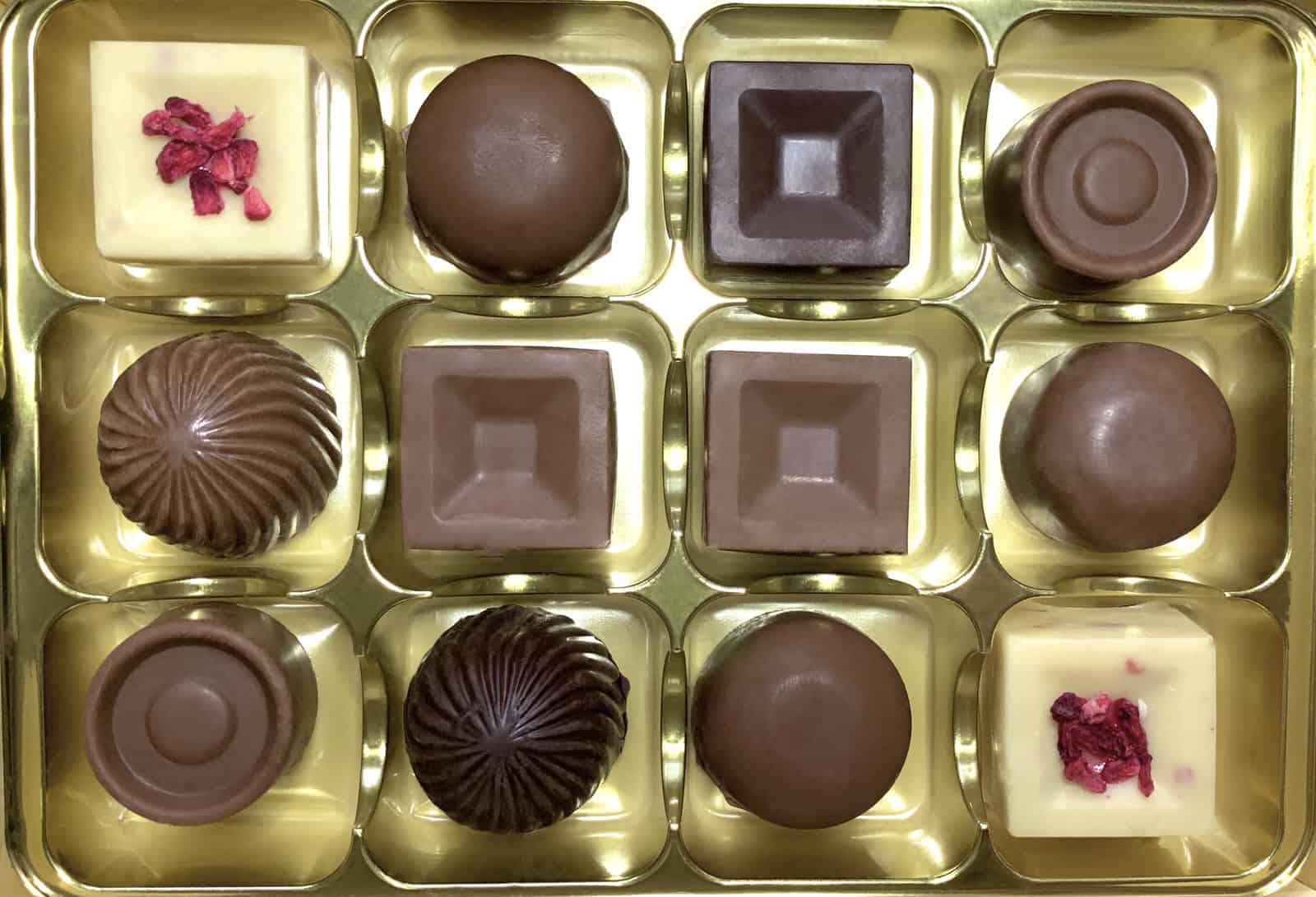 Box of Chocolates with 12 Handcrafted delicious delights