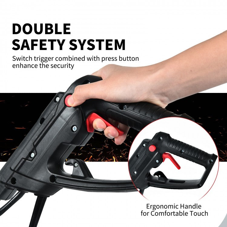 Corded Electric Tiller and Cultivator 9-Inch Tilling Depth