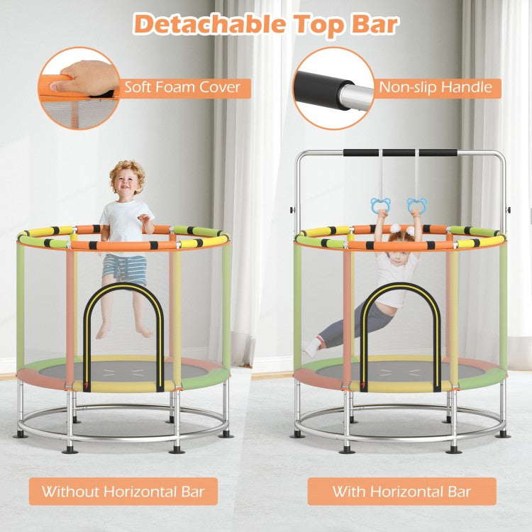 55" Kids Trampoline Gift for for 3-6 Years Old Boys and Girls