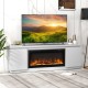 Fireplace TV Stand for TVs up to 80 Inch with 3 Adjustable Shelves