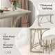 4-Piece Bar Table Set with Power Outlet and Upholstered Saddle Seat Stools