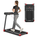 2.25HP Electric Folding Treadmill Smart APP Control Walking Running Machine with HD LED Display & Device Holder