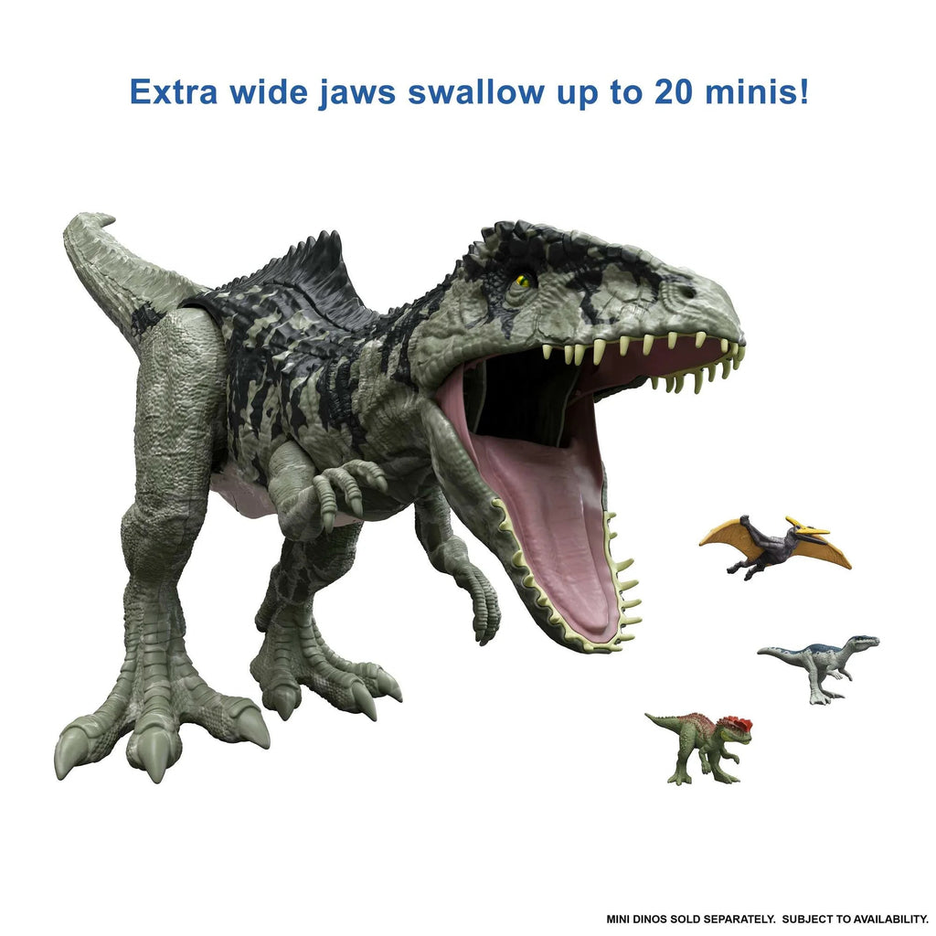 Jurassic World Dominion Super Colossal Giganotosaurus Figure, 14′′ Tall, 3′ Long, Posable, Ages 4+