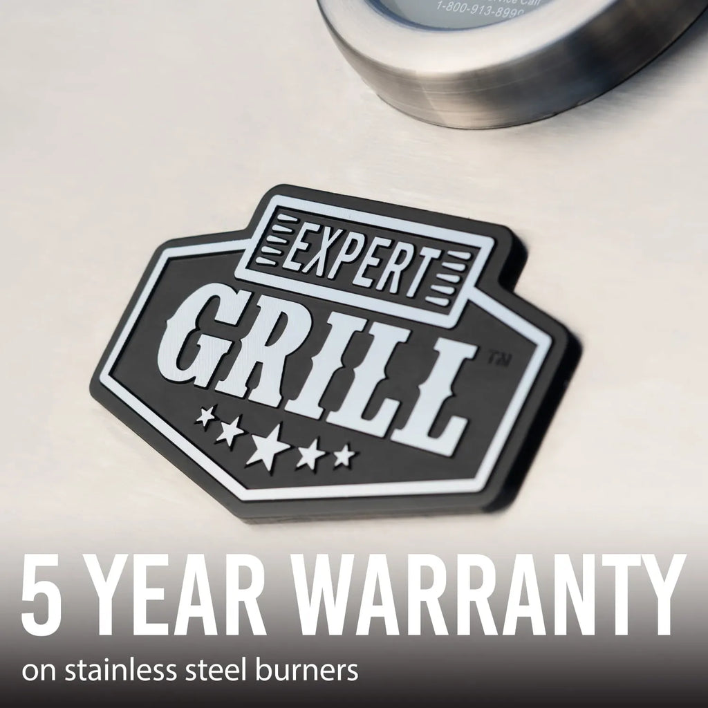 Expert Grill 5-Burner Propane Gas Grill with Side Burner
