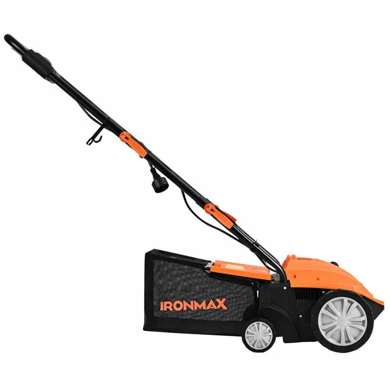 2-in-1 Electric Lawn Dethatcher & Scarifier, 12 Amp 13" Corded Grass Dethatcher with 40L Collection Bag