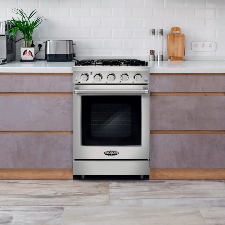 Cosmo 24" Professional Style Gas Range 3.7 cu. ft. Oven Capacity