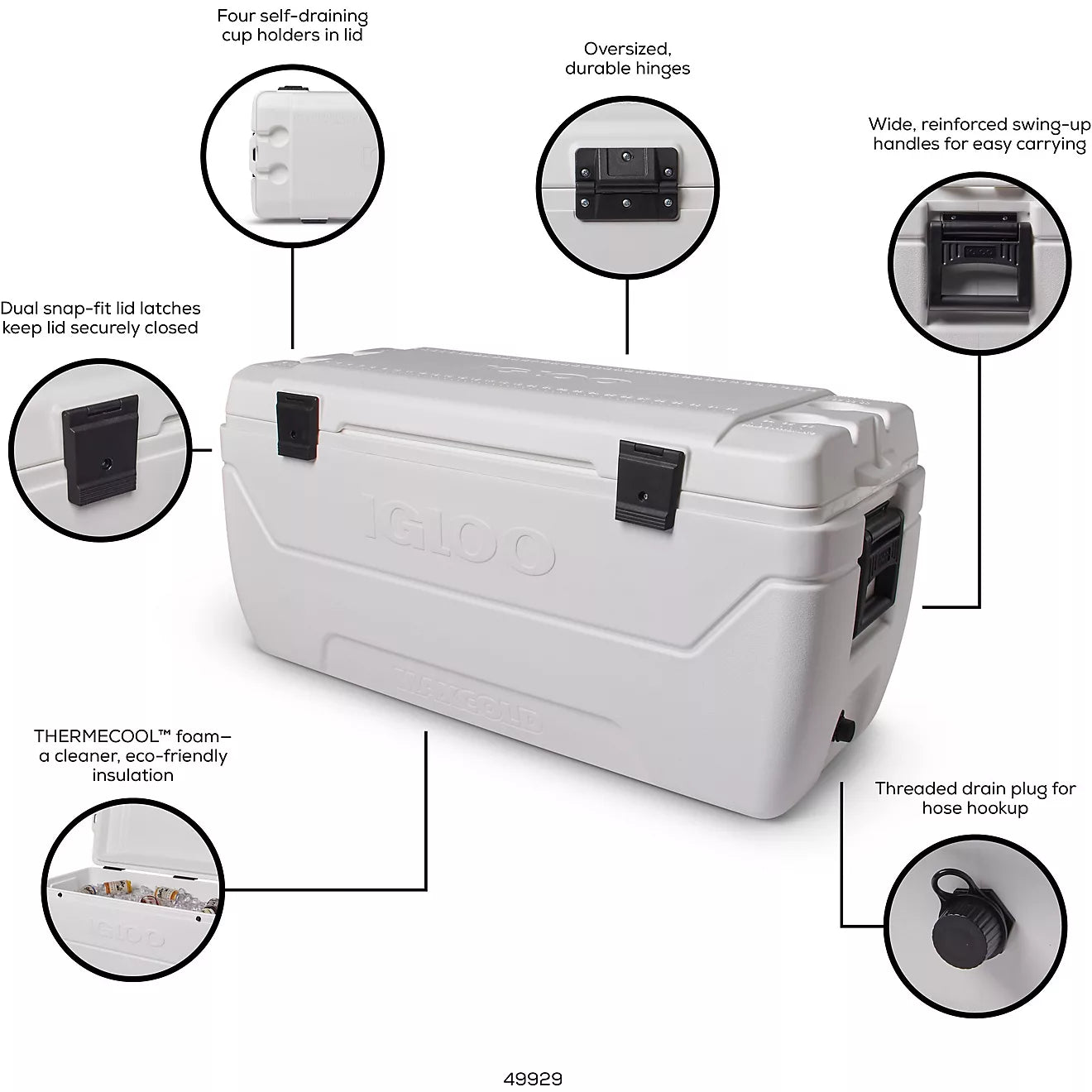 Igloo MaxCold 152-qt. Cooler   White 01